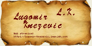 Lugomir Knežević vizit kartica